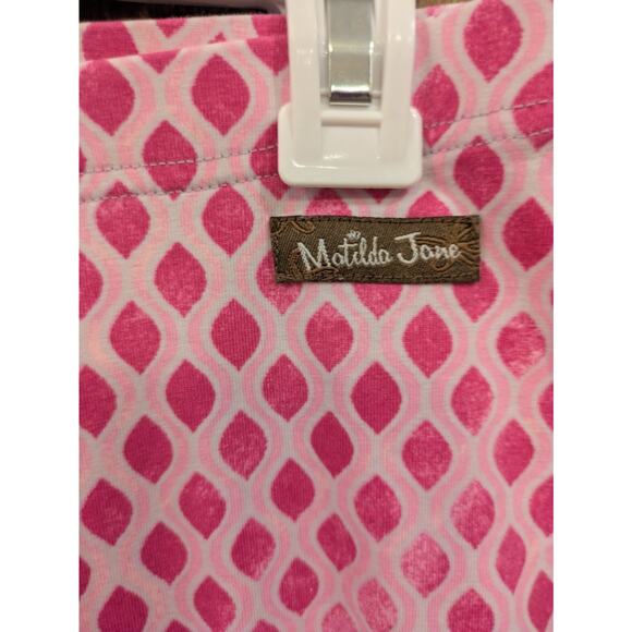 Matilda Jane The Adventure Begins Skipping Stones Pink Ruffle Shorties Sz 8 EUC - Picture 3 of 4